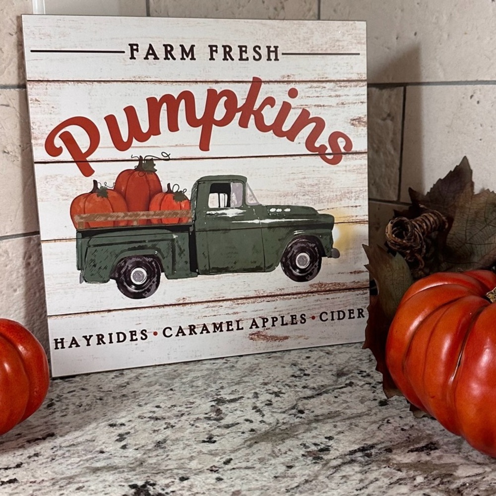 Farm Fresh Pumpkins Sign